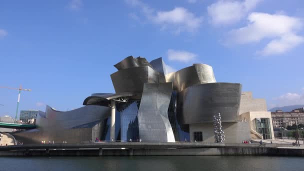 Timelapse del Guggenheim de Bilbao — Vídeo de stock