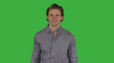 Kamera (yeşil anahtar karşı karşıya adam standları)