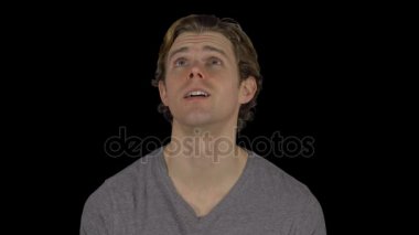 Adam seçimler başının (şeffaf arka plan üzerinde görünüyor.)