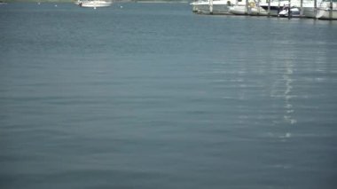 Pahalı lüks yelkenli bir Marina