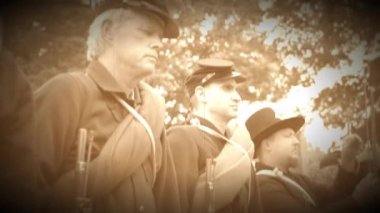 Bir iç savaş asker çift (Arşiv görüntüleri yorum tarafından denetlenir)