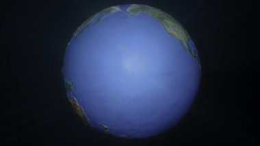 Işık ray stil Globe (Blue Light sürümü sorunsuz döngü merkezli)