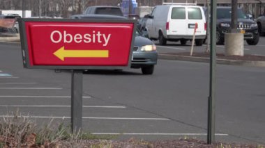 Fast food sürücü aracılığıyla obezite okuma işareti