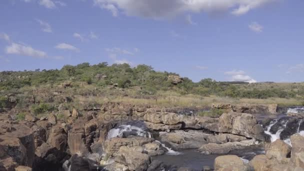 アフリカの Bourkes ポット穴で晴れた日 — ストック動画