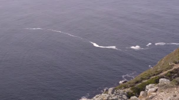 Die schroffe Klippe des Kaps der guten Hoffnung — Stockvideo