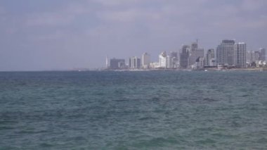 Tel Aviv gökdelenler kule sahil üzerinde