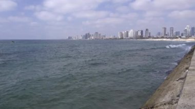 Deniz kenarındaki sete city Tel Aviv yakınlarında