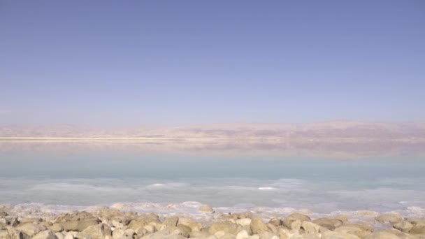 Ölü Deniz 'in dramatik tavası — Stok video