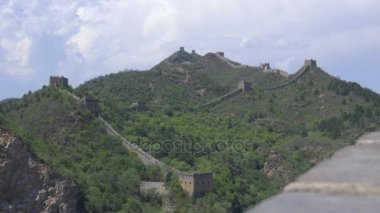 Çin Seddi yol dağa rüzgarlar.