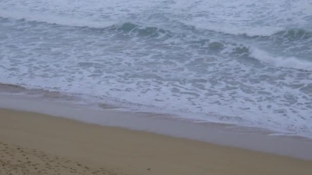 Stranddetaljer ved Logan 's Beach Warrnambool – stockvideo