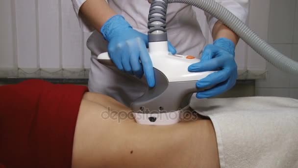 Tratamento corpo mulher no centro de spa médica — Vídeo de Stock