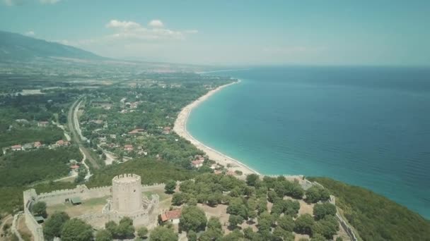 Zdjęcia lotnicze. Latać nad odbywały w Grecji — Wideo stockowe