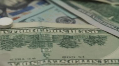 Hap, uyuşturucu, kokain, Doları banka notları şırınga.