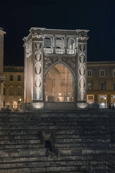 Lecce, Italya-Sedile Palace on Lecce de Puglia, Italya