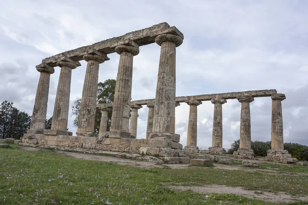 Palatijnse tabellen, Hera heiligdom in Metaponto, Basilicata, Italië — Stockfoto