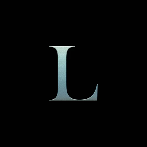 Літера алфавіту на чорному тлі — стокове фото