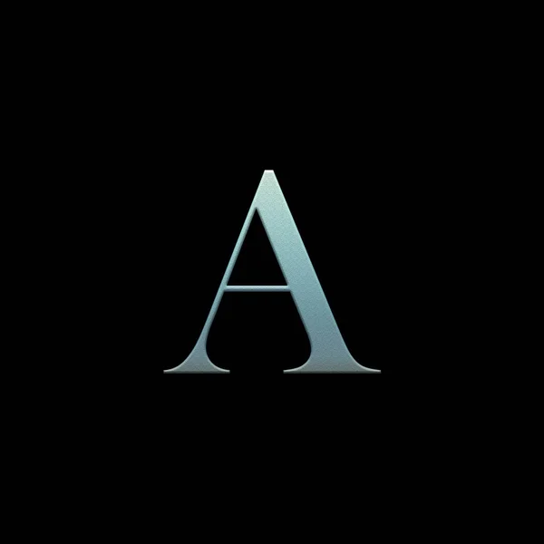 Letter of the alphabet on a black background — Stock Photo, Image