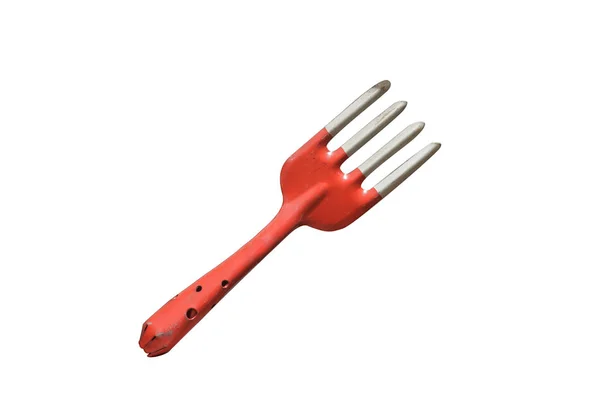 Garden fork on a white background — Stock Photo, Image