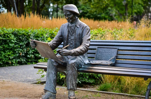 Cette sculpture est un monument d'artiste à Orlowo, Pologne — Photo