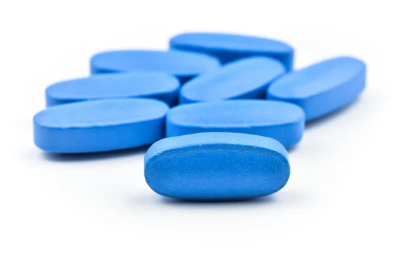 Blaue Viagra-Pillen — Stockfoto