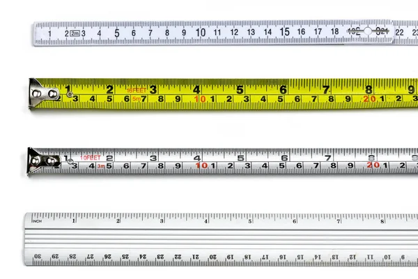 Tape measure on a white background — Stock Photo, Image