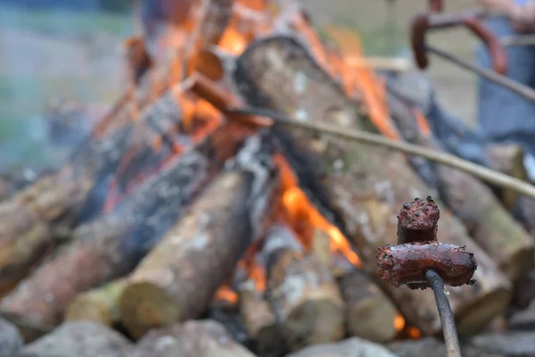 Přihlaste se do ohně — Stock fotografie