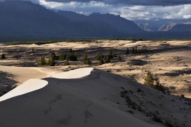 dağlarda vahşi manzara çöl