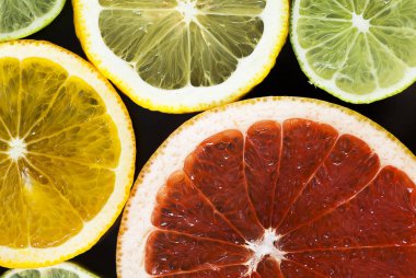 Limon, portakal, limon, limon, greyfurt,