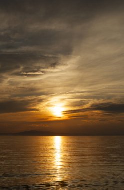  pitoresk akşam günbatımı