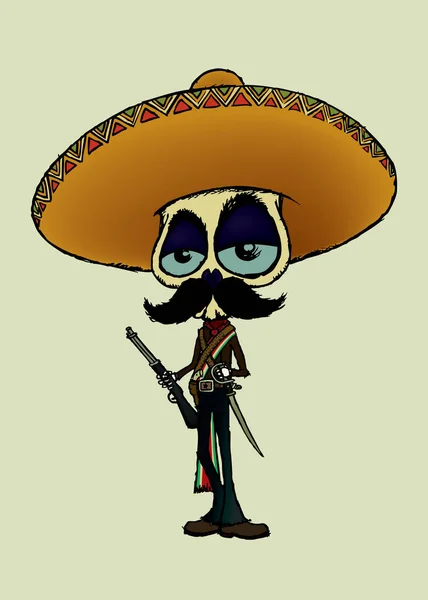 メキシコの革命家の文字を探して楽しい. — ストックベクタ