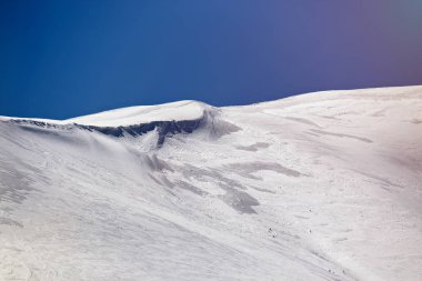 güzel alps kış panoramik havadan görünümü 