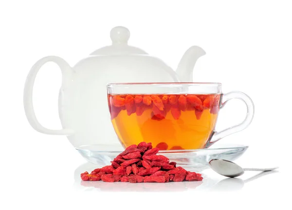 Goji berries Tea — Stock Photo, Image