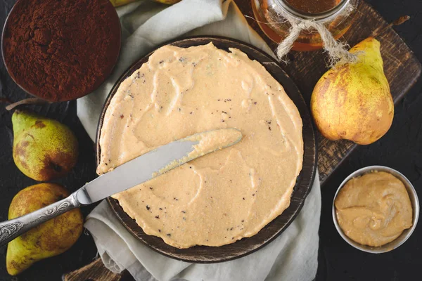 Peanut cream for cake — Stock Photo, Image