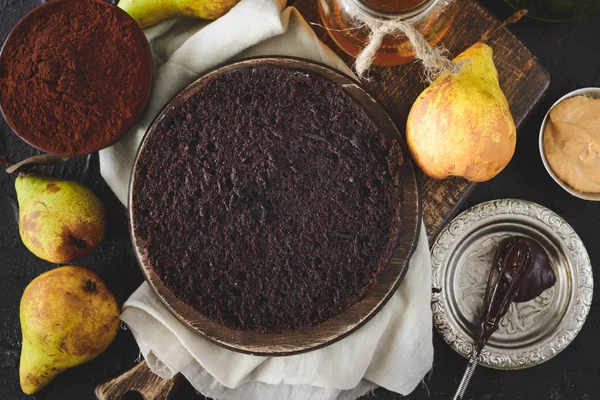 Vegán csokoládé torta — Stock Fotó