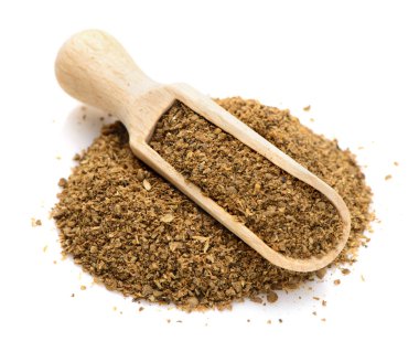 bir kepçe baharat için kişniş