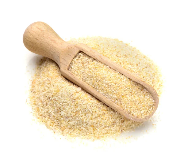 Garlic powder in a wooden scoop Stock Photo