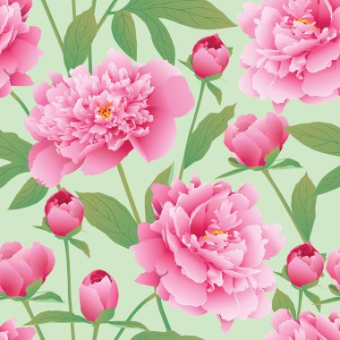 Elegance kesintisiz renk Şakayık desen. Bahçe Şakayık. EPS 10 vect