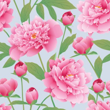 Elegance kesintisiz renk Şakayık desen. Bahçe Şakayık. EPS 10 vect