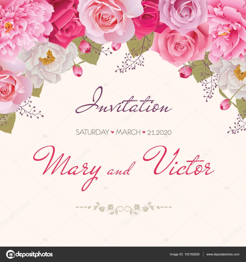 Wedding Invitation Thank You Card Save The Date Cards Eps 10