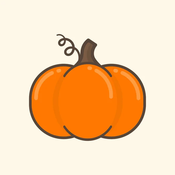 Cartoon cute pumpkin — Stock Vector