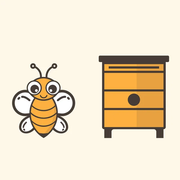 çizgi film arı ev ve arı ayarla