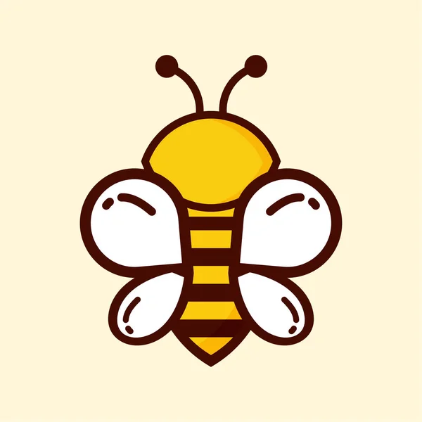 可爱的蜜蜂矢量 — 图库矢量图片