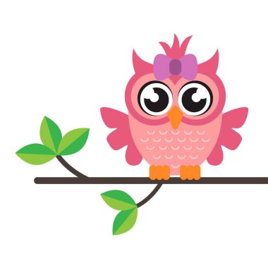  çizgi film baykuş kız dal