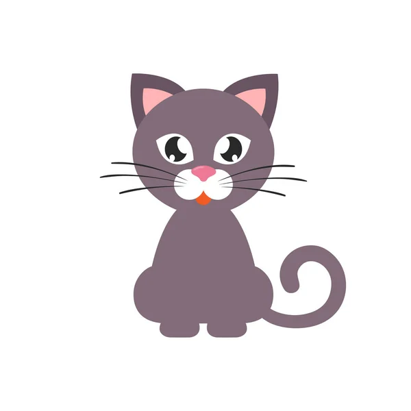 Χαριτωμένο γάτα γελοιογραφία — Διανυσματικό Αρχείο
