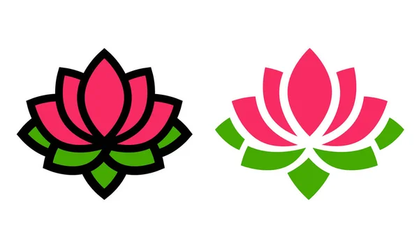 Lotus λουλούδι σύνολο — Διανυσματικό Αρχείο
