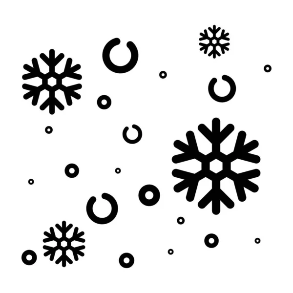 漫画の雪の結晶のベクトル画像 — ストックベクタ