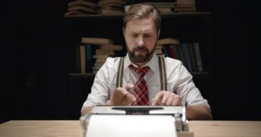 Bearded Writer Portrait