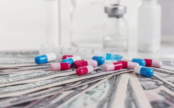 El coste farmacéutico — Foto de Stock