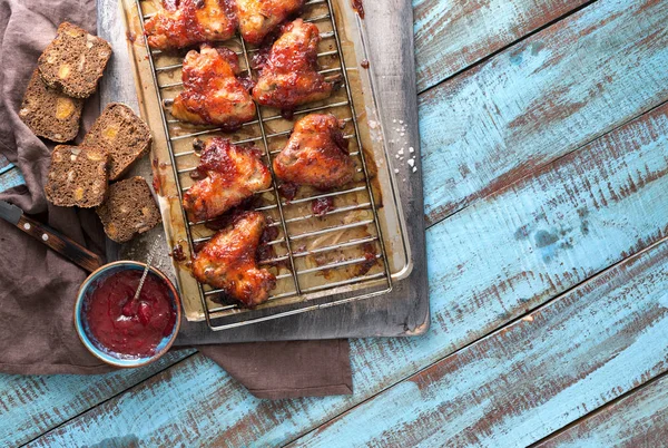 Homemade chicken wings — Stock Photo, Image