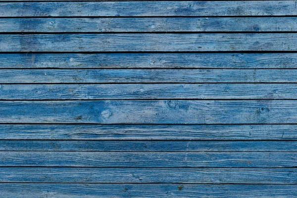Oude blauwe houten achtergrond of textuur — Stockfoto